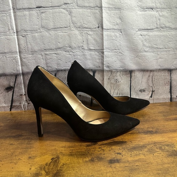Sam Edelman Hazel 20 Black Suede Pumps - Picture 3 of 6